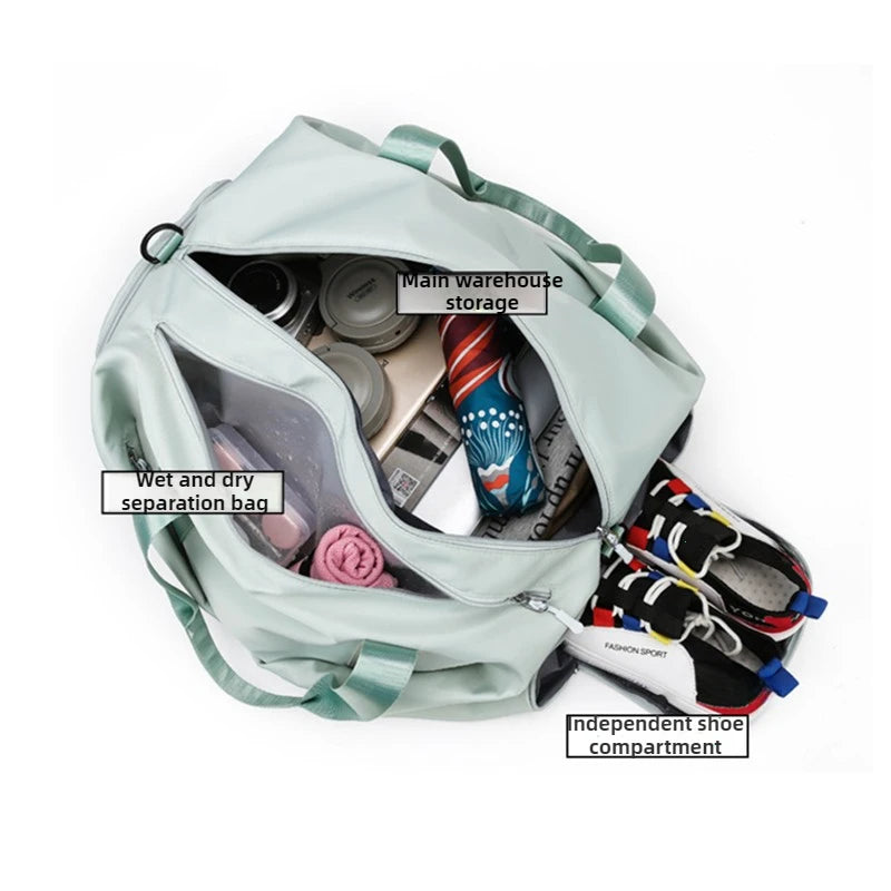  Gym & Travel Bag – Dry/Wet Separation, Multi‑Pocket Design & Shoulder Carry