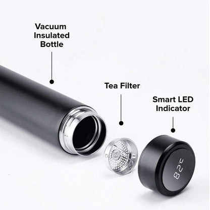 Smart Stainless Steel Water Bottle – Leak‑Proof, Double‑Walled & LCD Temperature Display