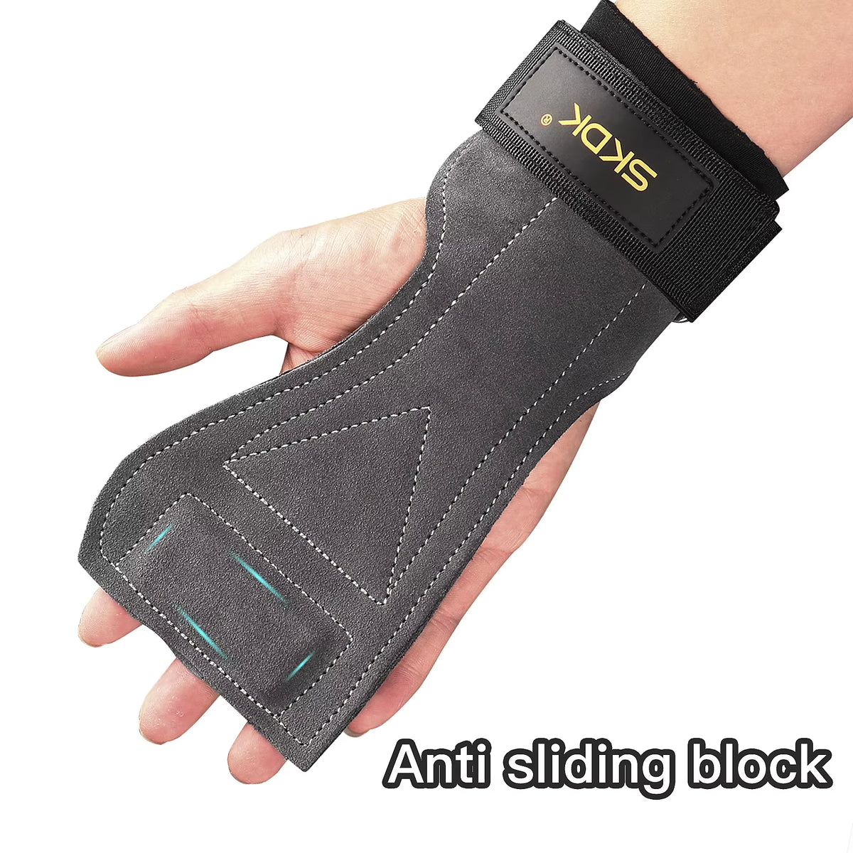 Cowhide Gym Grip Gloves – Anti‑Slip Leather Palm Protectors for Pull‑Ups & Weight Training