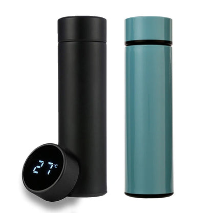 Smart Stainless Steel Water Bottle – Leak‑Proof, Double‑Walled & LCD Temperature Display