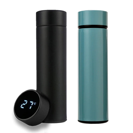 Smart Stainless Steel Water Bottle – Leak‑Proof, Double‑Walled & LCD Temperature Display
